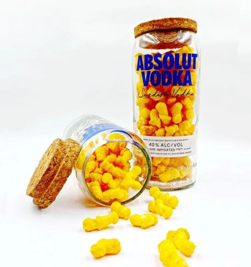 Absolut Bottle Jars - Set of 2