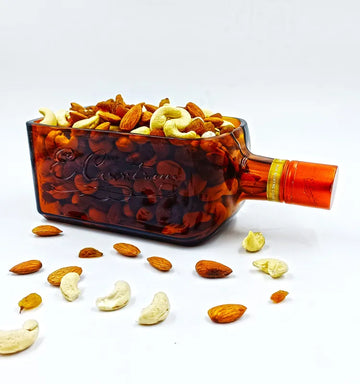 Handmade Upcycled Cointreau Glass Bottle Tray – Eco-Friendly Elegance for Unique Serving