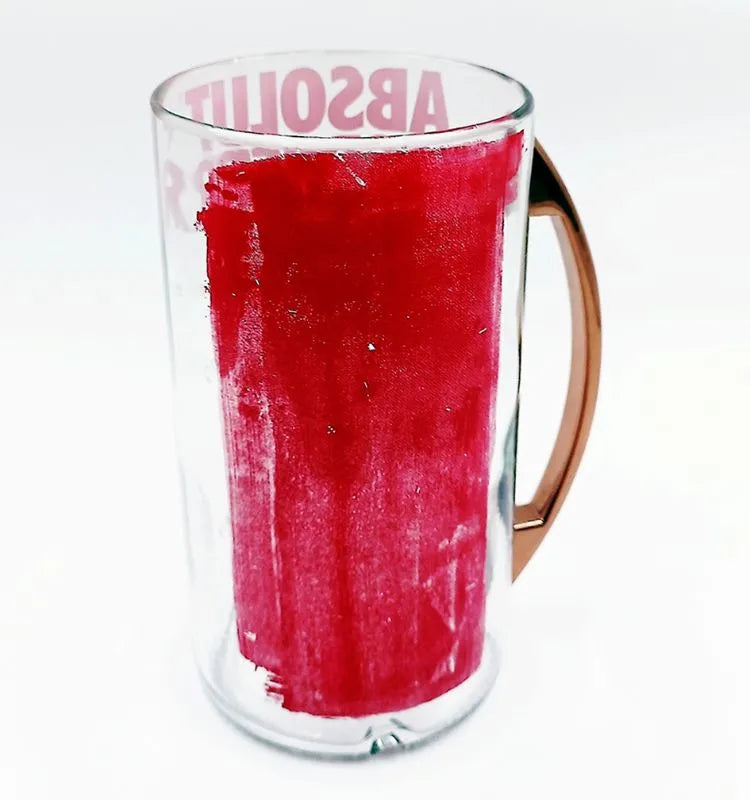 Upcycled Absolut Raspberry Mug – Sustainable & Stylish