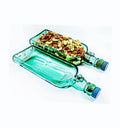 Singleton Bottle Platter set – stylish recycled glass serving trays for weddings and housewarming gifts