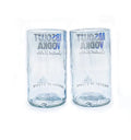 Eco-conscious Absolut upcycled glasses set, recycled glass décor for sustainable home goods and eco-friendly gifts
