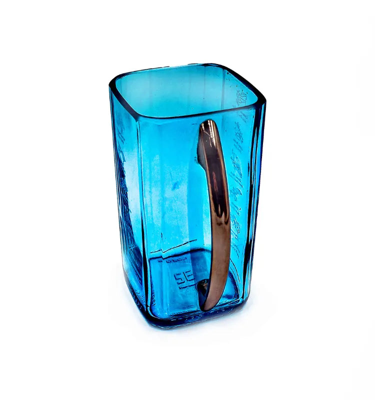 eco-friendly handcrafted upcycled glass bottle art sustainable home decor India