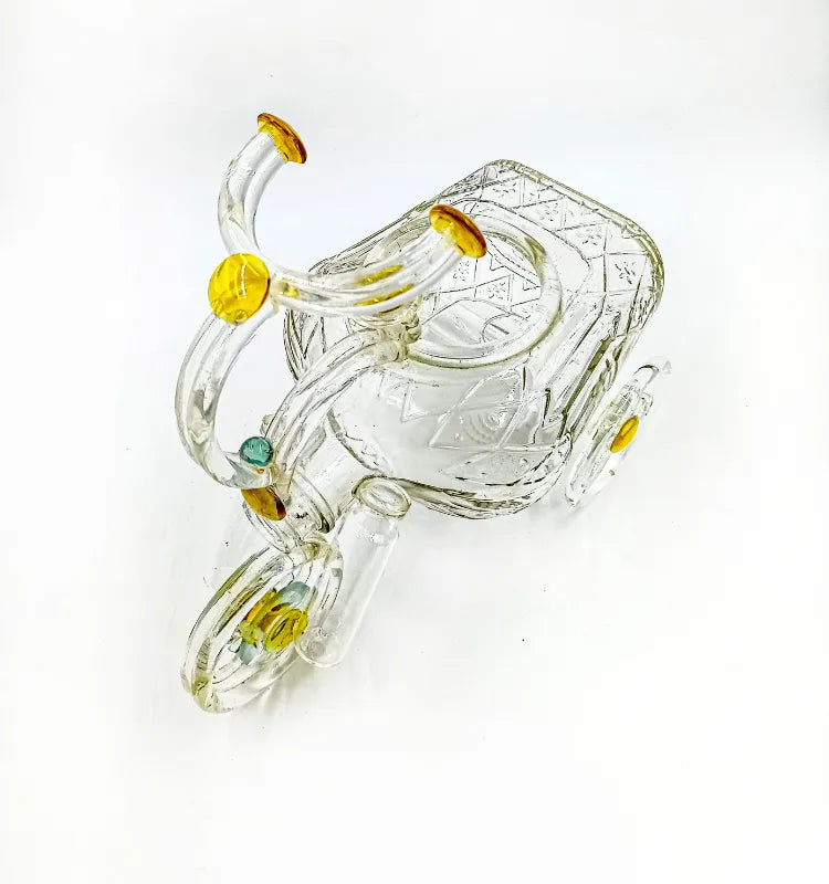 Eco-art home decor planter sculpture in tricycle shape