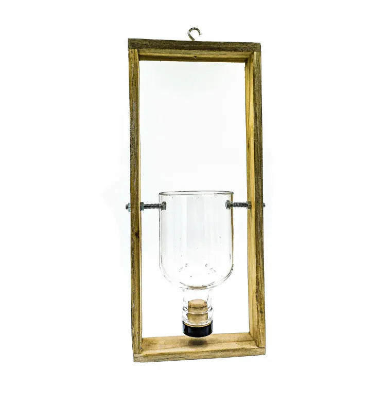 Artistic upcycled glass bottle wall planter frame by Krystal Kraft, adding a touch of sustainable elegance to modern interiors.