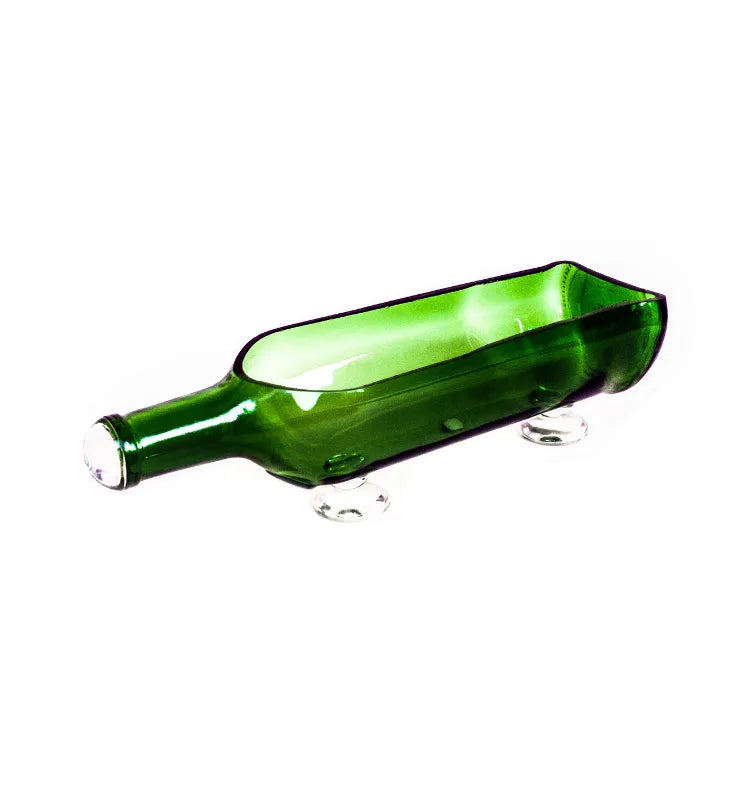 Handmade eco-friendly Glenfiddich glass bottle planter by Krystal Kraft