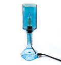 Handcrafted eco-friendly table lamp made from recycled glass