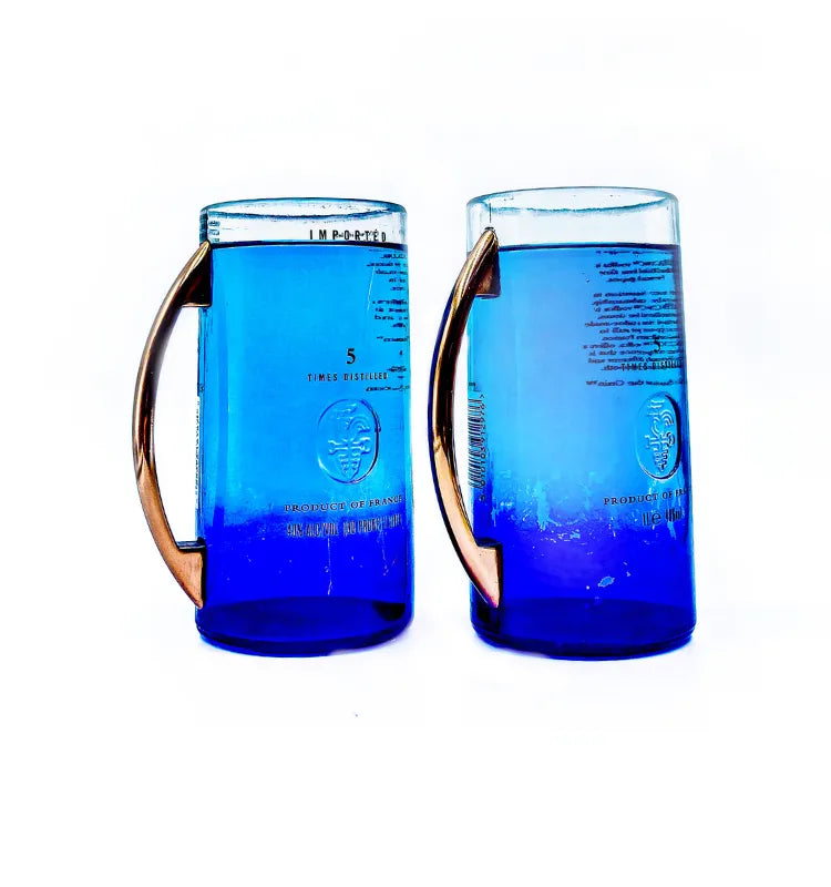 Krystal Kraft Ciroc Bottle Mug – Handmade upcycled glassware from recycled vodka bottle