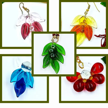 Krystal Kraft artistic glass jewellery collection hand-crafted upcycled glass earrings necklaces