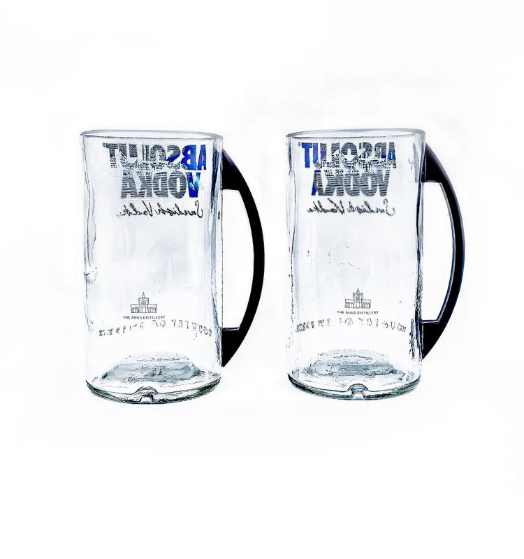 Krystal Kraft upcycled bottle art – eco-friendly home décor glass mug