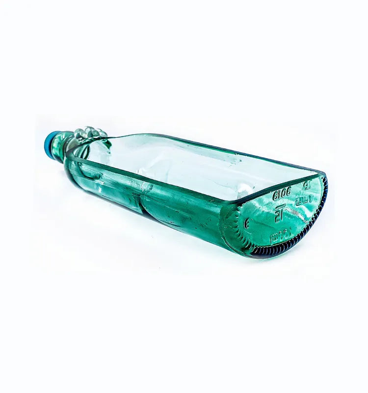 Sustainable recycled bottle platter for housewarming and wedding gifts