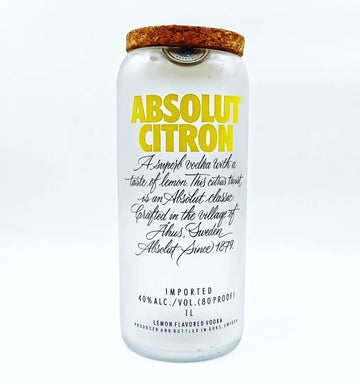 Absolut Citron Bottle Jar – Stylish, Eco-Friendly Decor