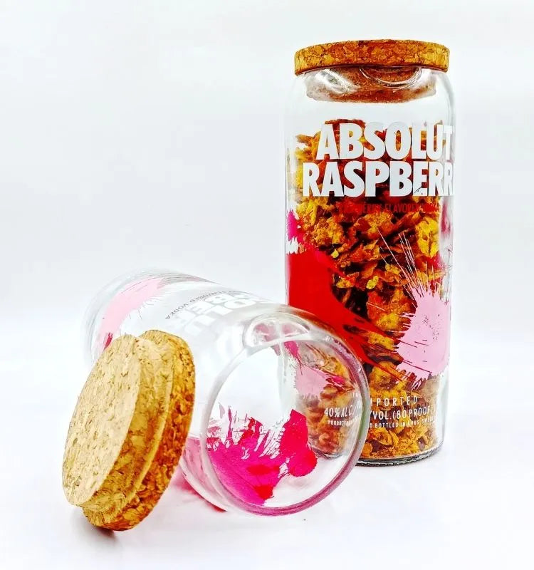 Absolut Raspberri Jars - Set of 2