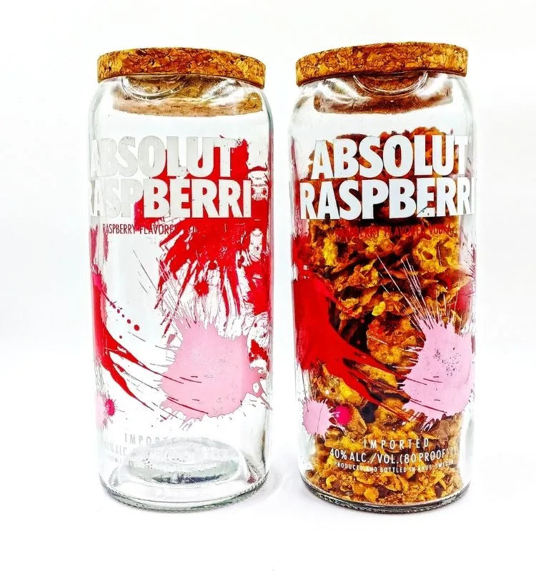 Absolut Raspberri Jars - Set of 2