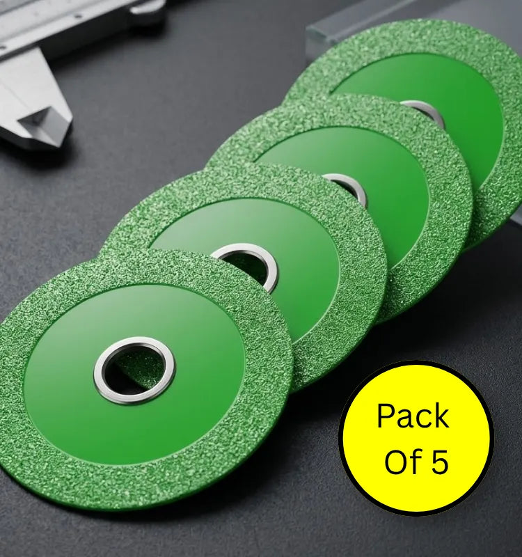 	Glass cutting disc for angle grinder - 4 inch diamond ceramic blade front view