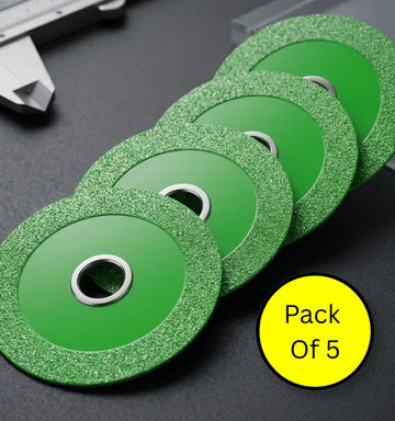 	Glass cutting disc for angle grinder - 4 inch diamond ceramic blade front view