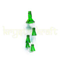 Unique handmade gift — upcycled glass bottle wind chime by Krystal Kraft, beautifully packaged