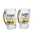 Eco-friendly upcycled glass drinkware with custom engraving unique gift