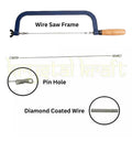 diamond wire coping saw cutting glass wood stone jade metal
