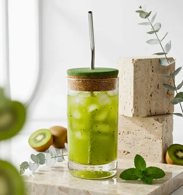 Eco-friendly sipper handcrafted from an upcycled Greater Than gin bottle