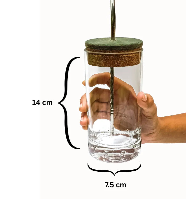 Close-up of upcycled Greater Than bottle sipper showing smoothed rim and finish