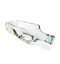 Upcycled Black Label glass bottle planter displayed on a modern office desk.