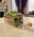 Tabletop Golfer Shot Bottle Planter by Krystal Kraft, shown without a plant.