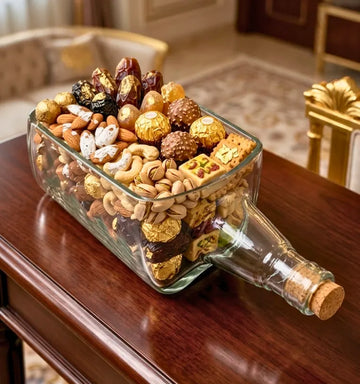 Tabletop Golfer Shot Bottle Serving Platter by Krystal Kraft.