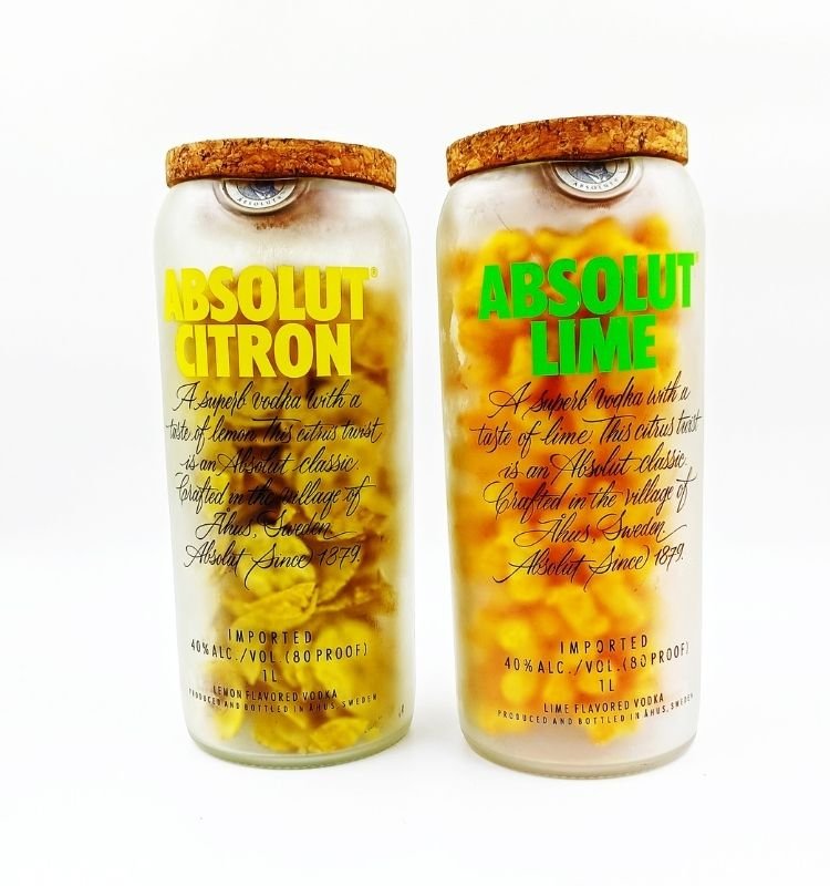 Absolut Lime & Citron Jars – Sustainable Glass Decor