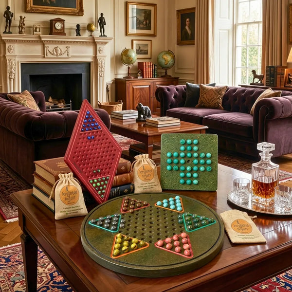 Luxury handcrafted artistic board game collection for premium interiors