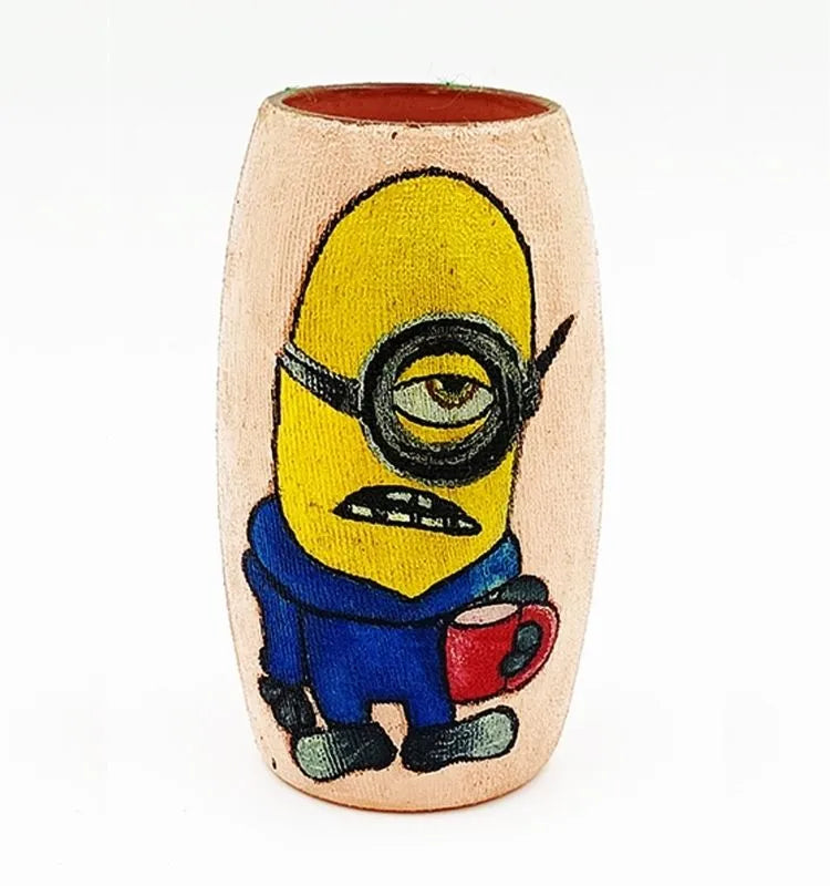 Handmade Mini Vase Workaholic Minion