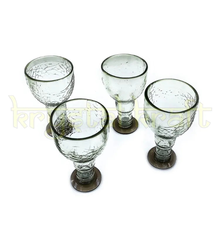 Sustainable alcohol bottle glasses set of 2 handmade from original Old Monk