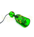 Artisan handcrafted bottle lamp created by a Vadodara artist.