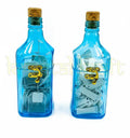 Artistic upcycled Bombay Sapphire bottle jar for dry fruits and décor