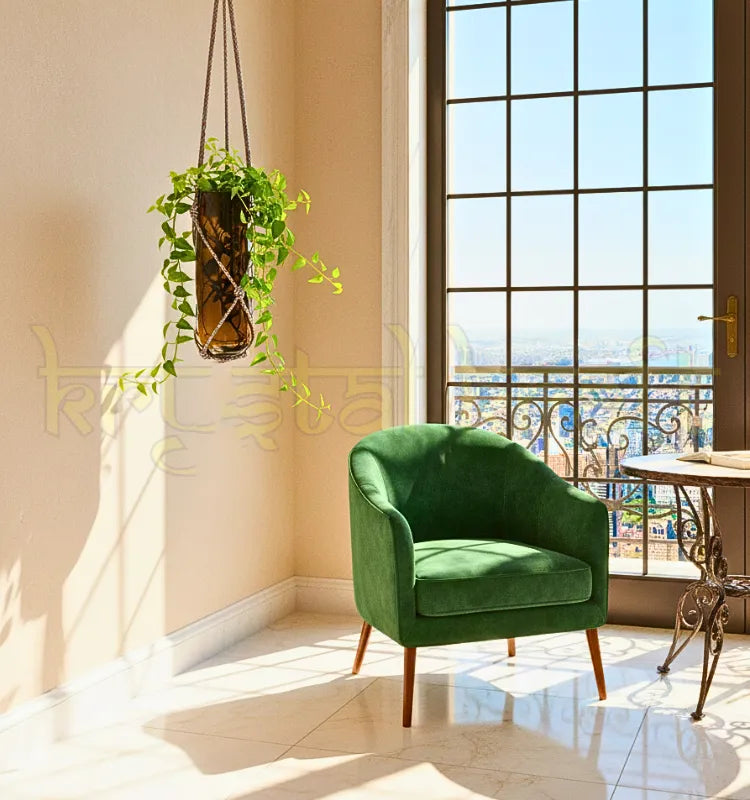 Brown Sula Hanging Bottle Planter – Upcycled Glass Hanging Décor"