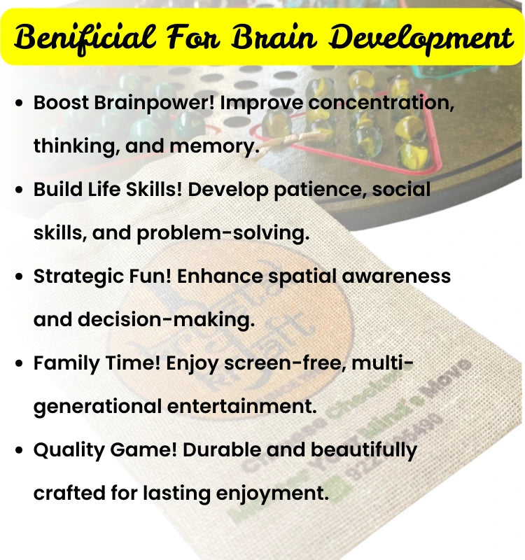 Classic Chinese Checkers Strategy Game for Family and Friends”