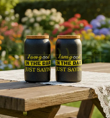 Handcrafted upcycled Jaisalmer bottle jar by Krystal Kraft featuring a smooth glass finish, vibrant branding, and customizable quote, perfect for eco-friendly home decor or gifting.