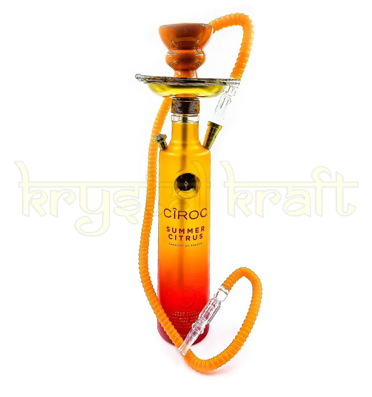 Handcrafted Recycled ciric Glass Hookah | Krystal Kraft