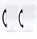 Set of two eco-friendly Macallan whisky bottle mugs suitable for coffee, tea, cocktails, or chilled beverages.