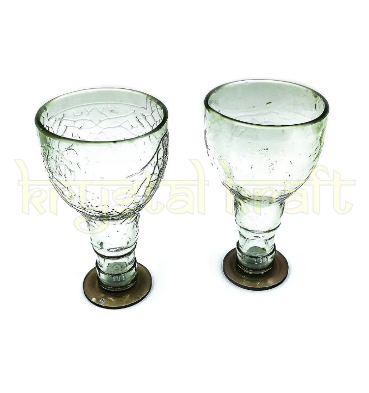 Upcycled Old Monk bottle glasses suitable for home décor and gifting