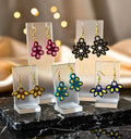 Colorful sustainable quilled earrings set for girls by Krystal Kraft