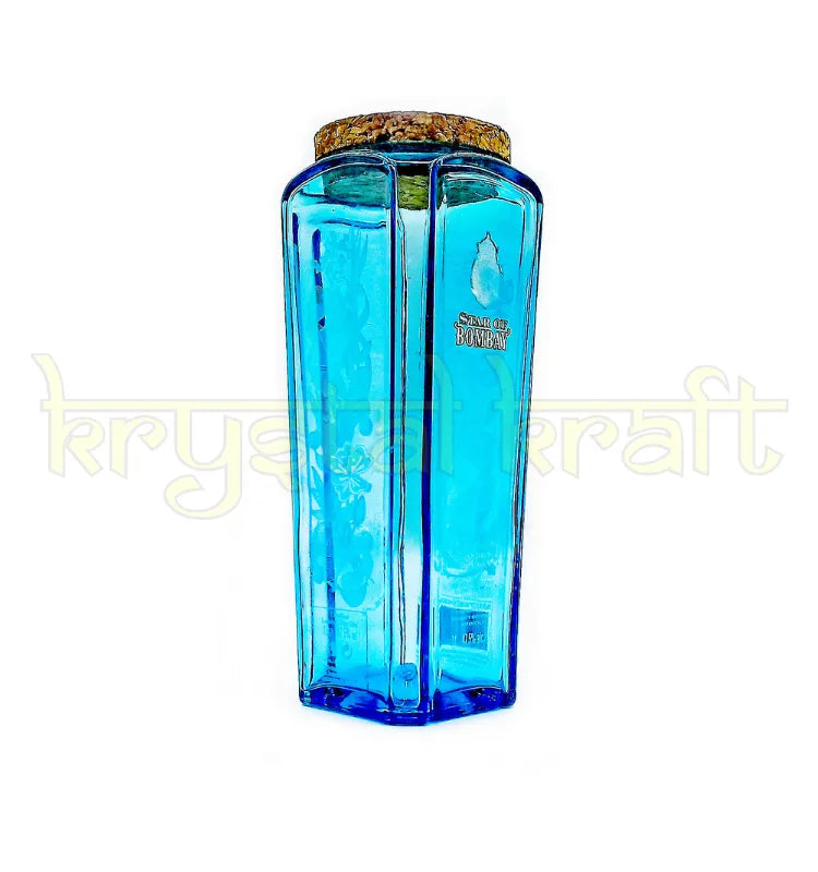Eco-friendly recycled glass bottle jar with lid for storage and gifting