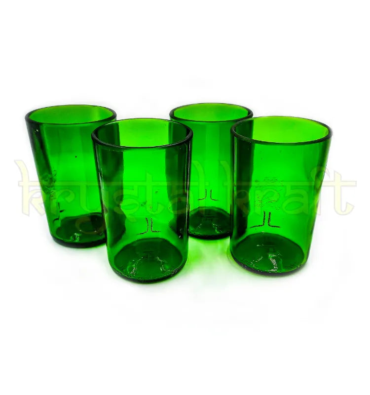 Sustainable handmade Tanqueray bottle glasses for home décor