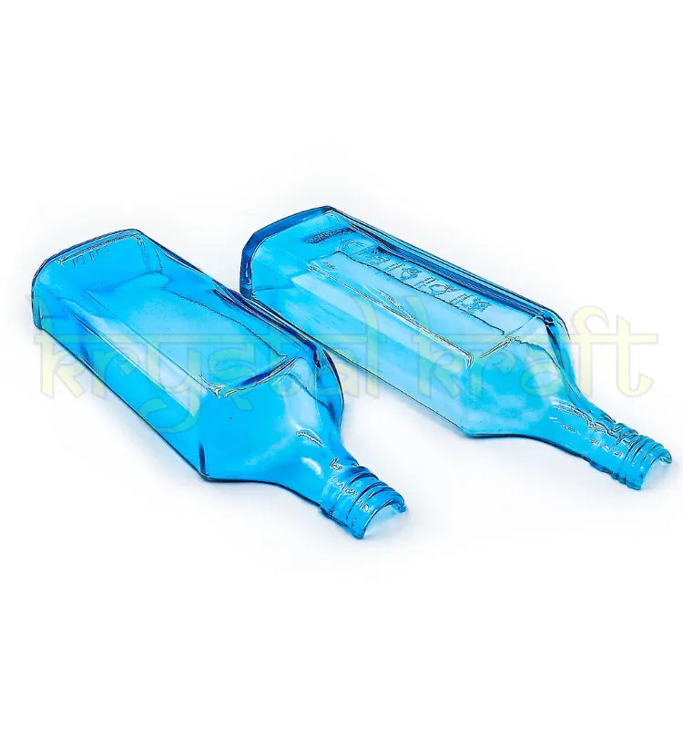 Eco friendly sustainable platter created from recycled glass bottle.