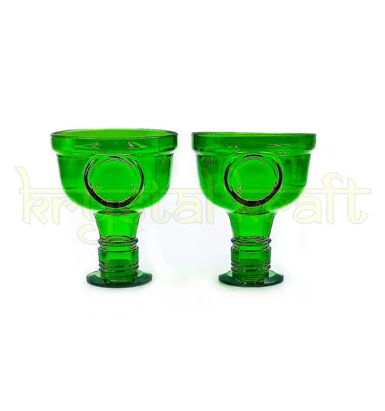 Sustainable upcycled gin bottle glasses for home bar