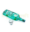 Eco friendly upcycled glass bottle candle holder with tea light for living room décor