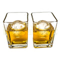 Handcrafted sustainable whisky glasses made from recycled Johnnie Walker Gold Label bottles.