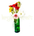 “Green Glass Glenfiddich Bottle Vase – Eco-Friendly Modern Vase for Living Room Styling”