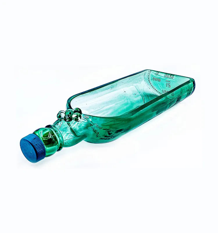 Eco-conscious handmade bottle art platter – sustainable home décor India