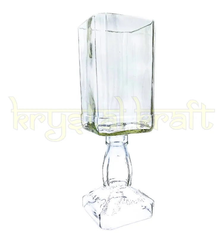 Handmade Glass Bottle Flower Vase for Living Room Styling”