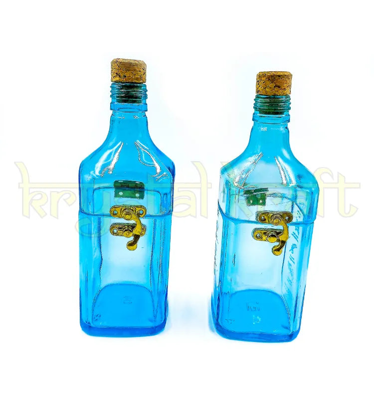 Decorative Bombay Sapphire bottle canister chosen by interior designers